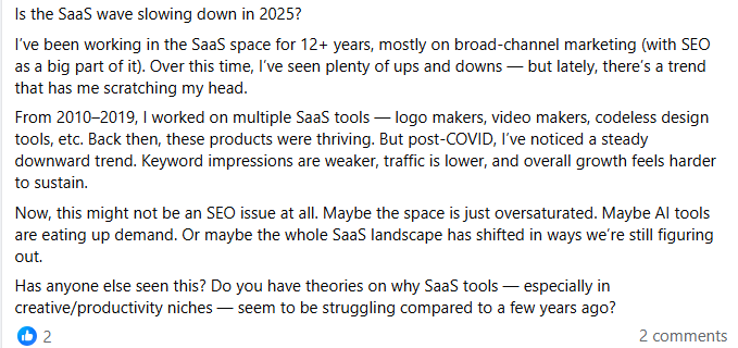 Industry-wide traffic decline as AI Overview becomes standard
