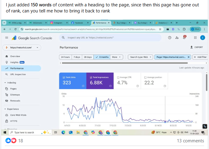 SEO troubleshooting guide for traffic dropped after making edits to website